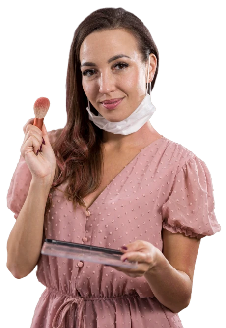 beautiful-woman-with-face-mask-studio 1
